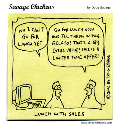 Savage Chickens - Working Lunch