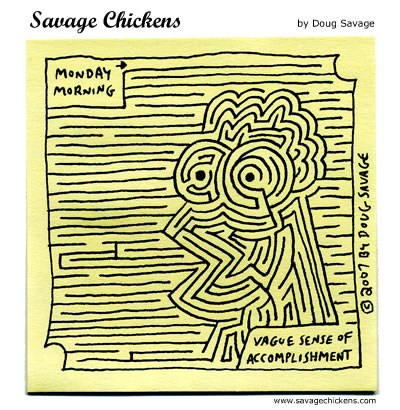 Savage Chickens - Monday Maze