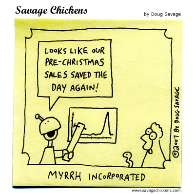 Savage Chickens - Holiday Sales