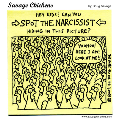 Savage Chickens - Spot the Narcissist