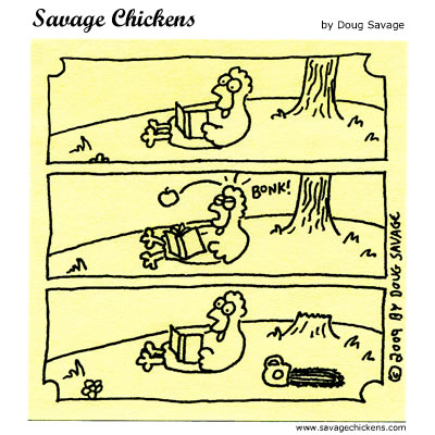 Savage Chickens - Gravity