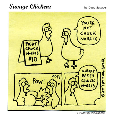 Savage Chickens - Chuck Norris