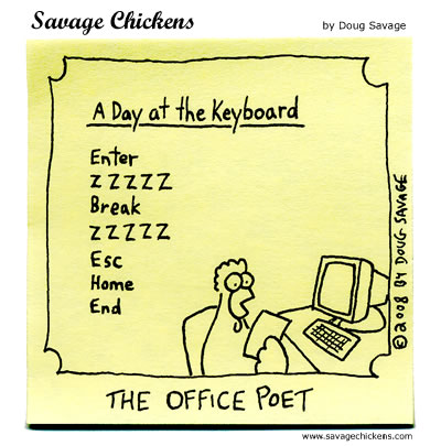 Savage Chickens - The Office Poet