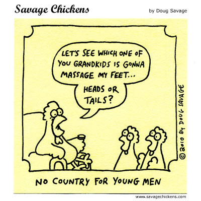 Savage Chickens - Heads or Tails?