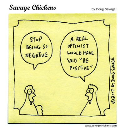 Savage Chickens - The Optimist