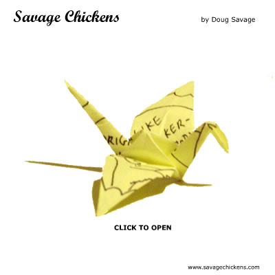 Savage Chickens - Origami