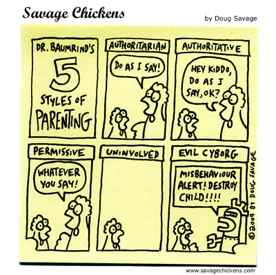 Savage Chickens - The 5 Styles of Parenting