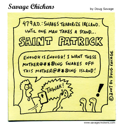 Savage Chickens - Saint Patrick