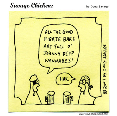 Savage Chickens - Tough Times For Pirates