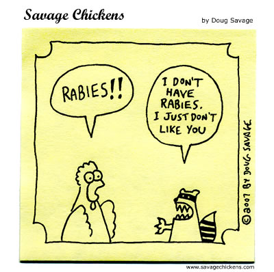 Savage Chickens - Raccoon