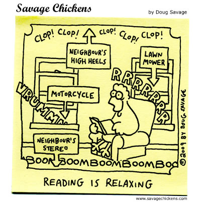 Savage Chickens - A Little Quiet Time
