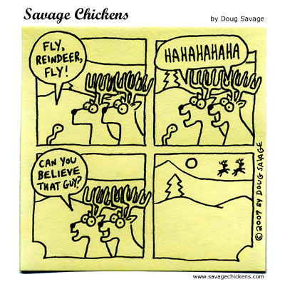 Savage Chickens - Real Reindeer