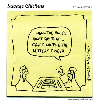 Savage Chickens - Scrabble