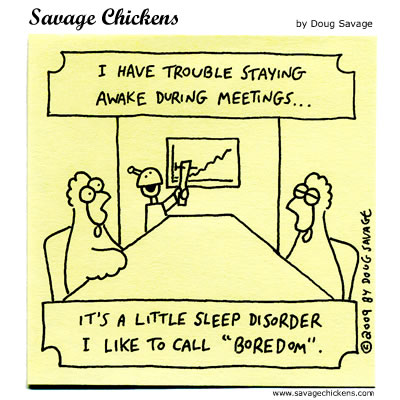 Savage Chickens - Sleep Disorder