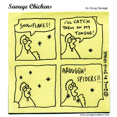 Savage Chickens - Snowflakes