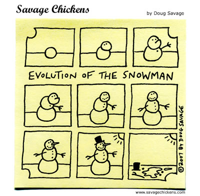 Savage Chickens - Evolution
