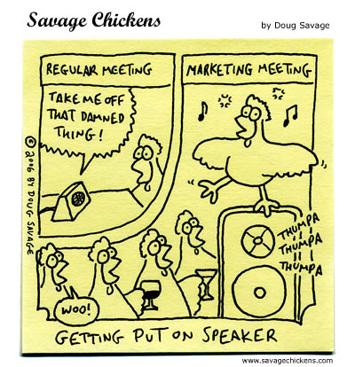 Savage Chickens - Meetings