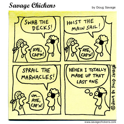 Savage Chickens - Pirate Chores