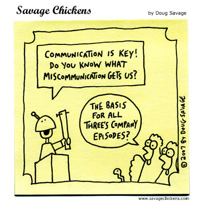 Savage Chickens - Communication