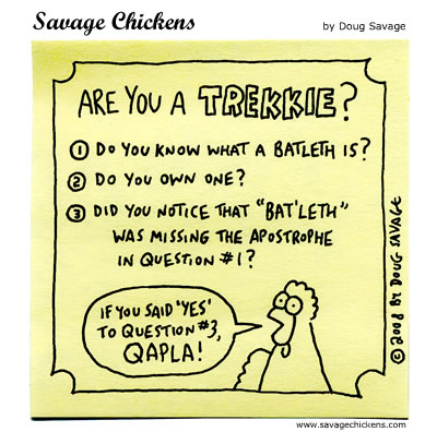 Savage Chickens - Trekkie