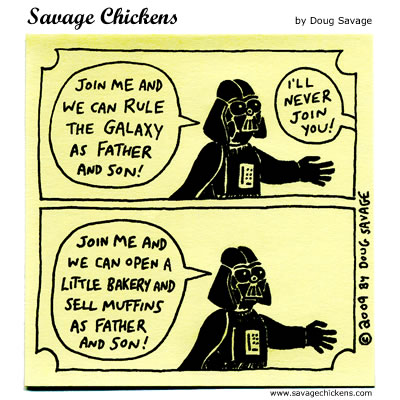 Savage Chickens - Vader Tries Again