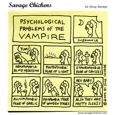 Savage Chickens - Vampire Problems