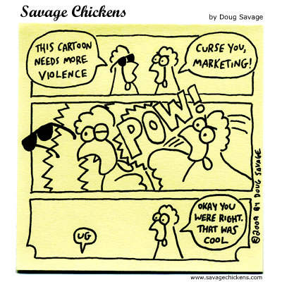 Savage Chickens - Violence