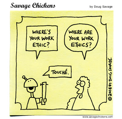 Savage Chickens - Why Work Hard?