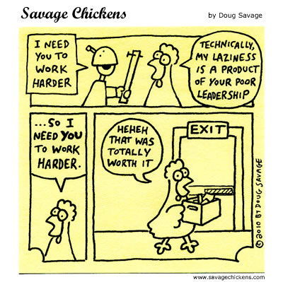 Savage Chickens - Working Harder