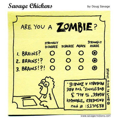 Savage Chickens - The Zombie Test