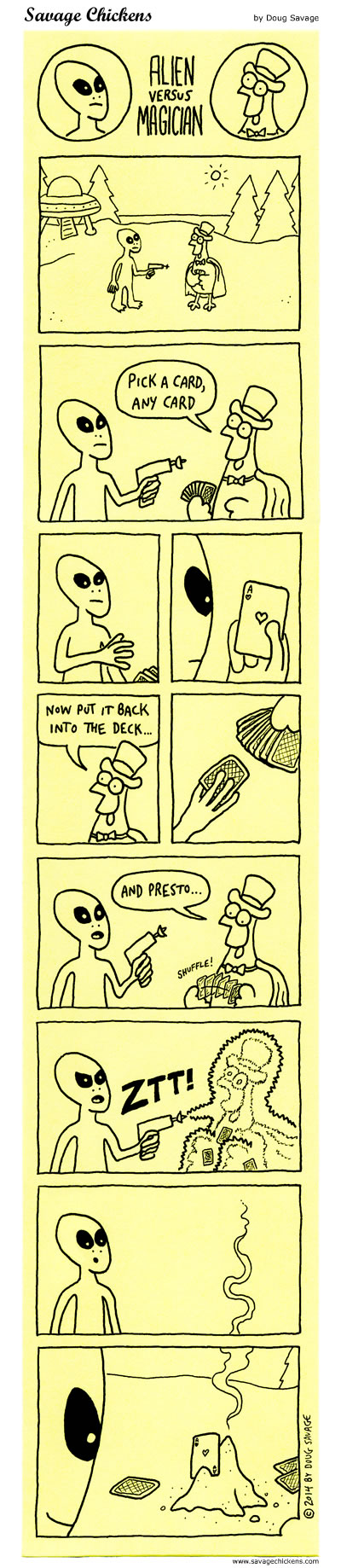 Alien vs Magician